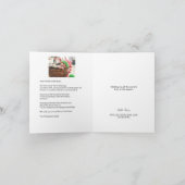 Kerstboom Gezinsfoto Collage en letter Feestdagen Kaart (Binnen)