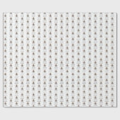 Kerstboom Gift Wrap, Vrolijk Kerstfeest, Harten, Cadeaupapier (Vlak)