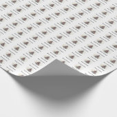 Kerstboom Gift Wrap, Vrolijk Kerstfeest, Harten, Cadeaupapier (Hoek)