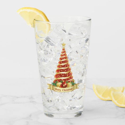 kerstboom glas (Voorkant ijs)