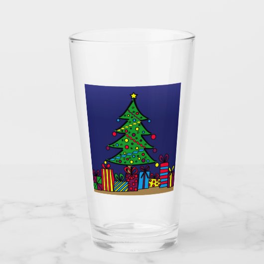 kerstboom glas (Voorkant)