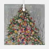 Kerstboom- Glas Ornament (Voorkant)