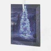 kerstboom glas ornament (Voorkant links)