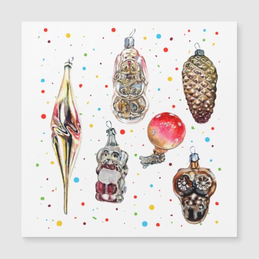 Kerstboom  glasdecoraties (Voorkant)