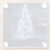 kerstboom glazen onderzetter (Achterkant)