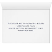 Kerstboom Glitter en Sneeuwvlokken | Blauw (Binenzijde Horizontaal (Onderkant))