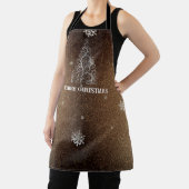 Kerstboom Glitter en Sneeuwvlokken | Goud Schort (Insitu)