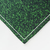 Kerstboom Glitter en Sneeuwvlokken | Groen Fleece Deken (Hoek)