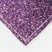 Kerstboom Glitter en Sneeuwvlokken | magenta Fleece Deken (Hoek)