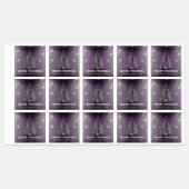 Kerstboom Glitter en Sneeuwvlokken | PAARSE Labels (Vel)