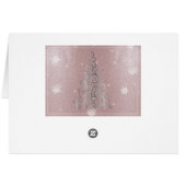 Kerstboom Glitter en Sneeuwvlokken | roze (Achterkant Horizontaal)