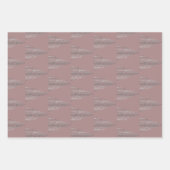 Kerstboom Glitter en Sneeuwvlokken | roze Inpakpapier Vel (Voorkant 2)