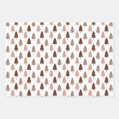 kerstboom Glitter Gold Stripes Inpakpapier Vel (Voorkant 2)