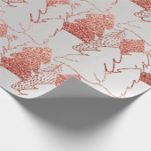 kerstboom Glitter Roos Gold Silver Grey Metal Cadeaupapier (Hoek)