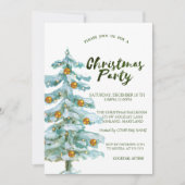 Kerstboom, Gold Balls kerstfeestfeest Kaart (Voorkant)