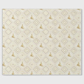 kerstboom Gold Cadeaupapier (Vlak)