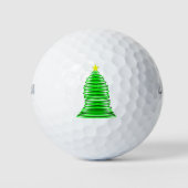 Kerstboom golfbal golfballen (Voorkant)