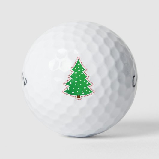 kerstboom golfballen