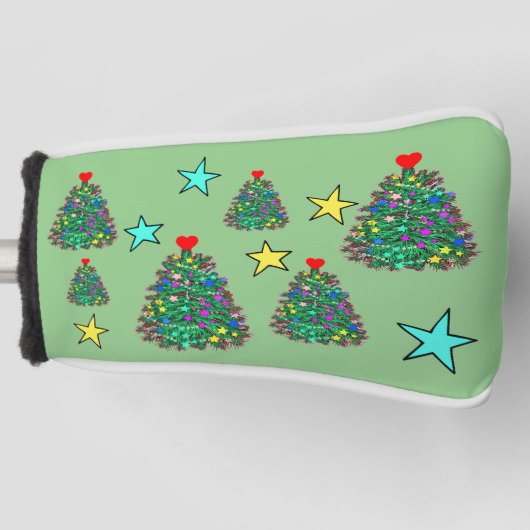 Kerstboom Golfheadcover (Voorkant)