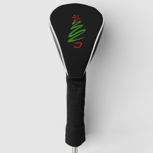kerstboom golfheadcover (Voorkant)