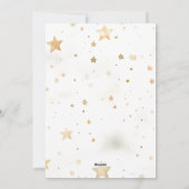 Kerstboom Goud Blauw Kalligrafie Waterverf Feestdagenkaart (Achterkant)