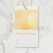 Kerstboom Goud Cadeaulabels (Voorkant)