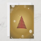 Kerstboom, Gouden Boog, BedrijfsKerstfeest Kaart (Achterkant)