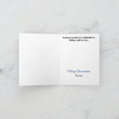 Kerstboom Gouden Hamsa Chrismukkah Kaart (Binnen)