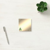 kerstboom, gouden sneeuwvlokken op maat post-it® notes (Kantoor)