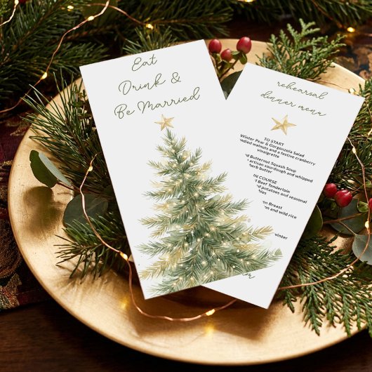 Kerstboom Gouden Ster Oefenavondeten Menu