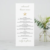 Kerstboom Gouden Ster Oefenavondeten Menu (Staand voorkant)