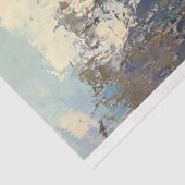 Kerstboom Gouden Ster Olieverf Decoupage Tissuepapier (Detail)