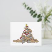 Kerstboom, grappig kerstBriefkaart Briefkaart (Staand voorkant)