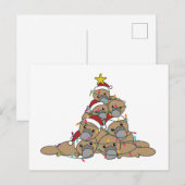Kerstboom, grappig kerstBriefkaart Briefkaart (Voorkant / Achterkant)