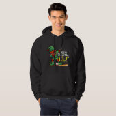 Kerstboom grappige honkbal elf kleding hoodie (Voorkant volledig)