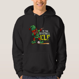 Kerstboom grappige honkbal elf kleding hoodie