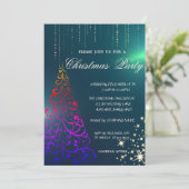 kerstboom, Green Kerstmis Company Party Kaart (Staand voorkant)