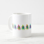 Kerstboom grens mok. koffiemok (Voorkant links)