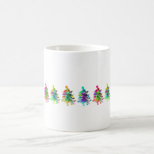 Kerstboom grens mok. koffiemok