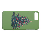 Kerstboom Groen Achtergrond Case (Achterkant (Horizontaal))
