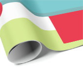 Kerstboom groen blauw wit cadeaupapier (Rol Hoek)