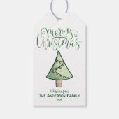 Kerstboom {GROEN} Cadeaulabel (Voorkant)