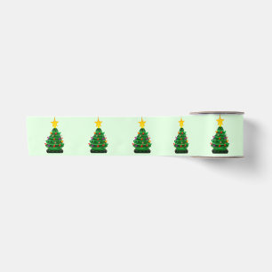 Kerstboom groen lint