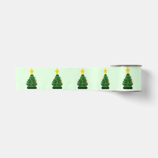 Kerstboom groen lint (Voorkant)
