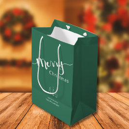 Kerstboom Groen Modern Kerstfeest Medium Cadeauzakje