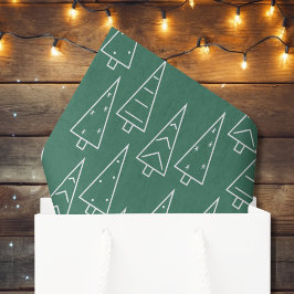 Kerstboom Groen Modern Tissuepapier