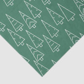 Kerstboom Groen Modern Tissuepapier (Detail)