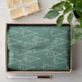 Kerstboom Groen Modern Tissuepapier (Geschenk)
