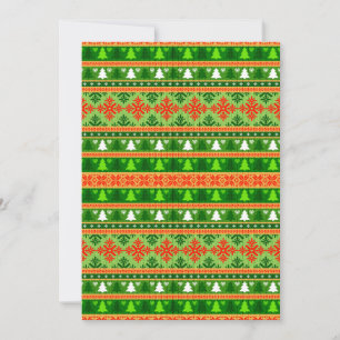 KERSTBOOM GROEN WIT ROOD DECORATIES KAART
