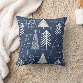 Kerstboom - groenblijvende boom - dennenboom blauw kussen